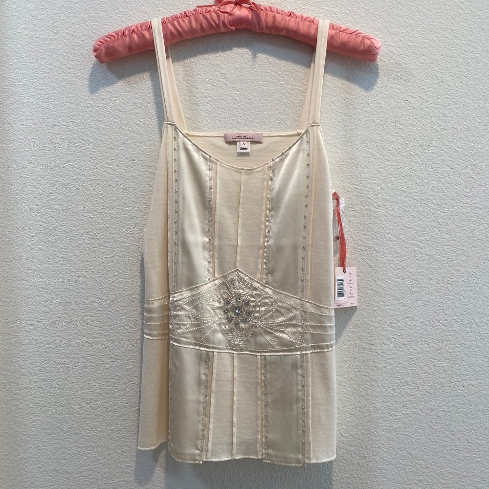 Cream beaded detailed Intuitions - NWT